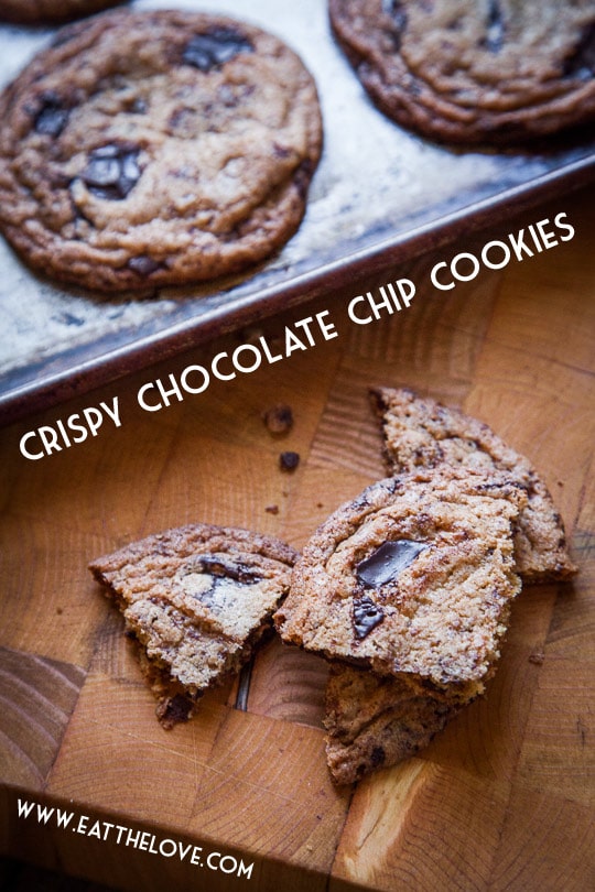 Crispy Chocolate Chip Cookies & Pinterest’s KnitCon Conference.