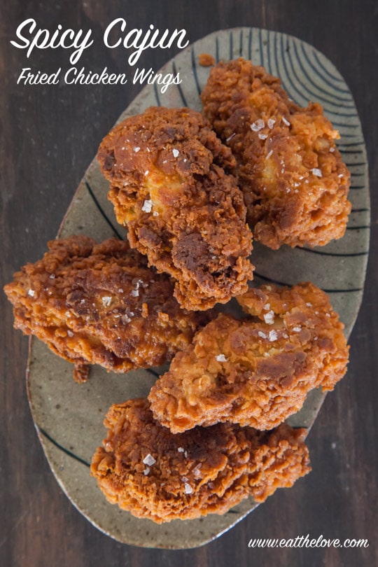 Spicy Cajun Fried Chicken Wings [Sponsored Post]