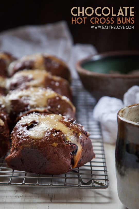 Chocolate Hot Cross Buns