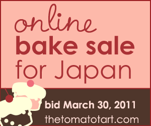 online bake sale for Japan