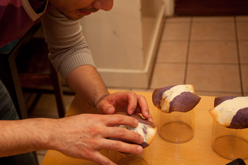 Forming the tuile cups