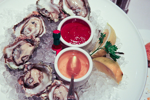 Oysters on the half shell. jpg