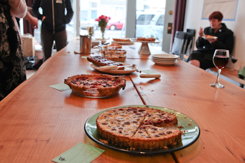Within minutes of our event starting, pies started appearing. jpg