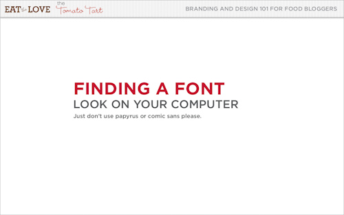finding a font