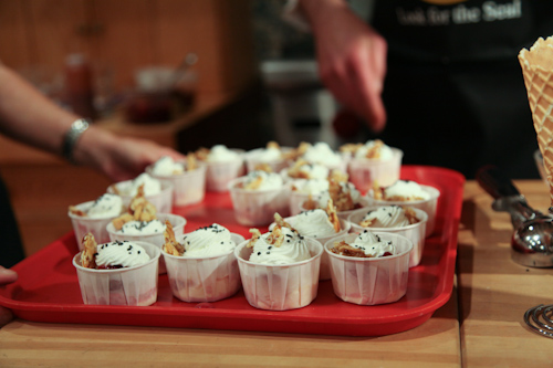 Pastry Chef Tim Nugent's sundae with whipped creme fraiche and smoked sea salt jpg