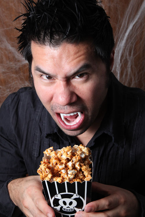 Though you're more likely to attack the popcorn than the other way round!