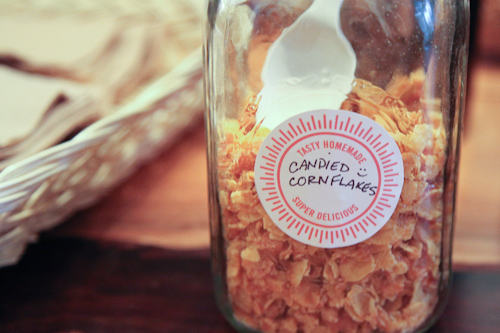 Homemade candied cornflakes. I want to make these at home!