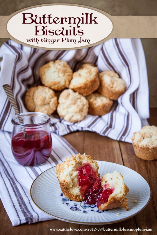 Buttermilk Biscuit Muffin with Ginger Plum Jam