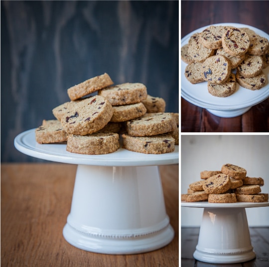 Gluten Free Maple Oat and Dried Cherry Shortbread Cookies by Irvin Lin of Eat The Love