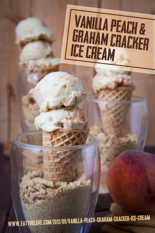 Vanilla Peach & Graham Cracker Ice Cream by Irvin Lin Eat The Love