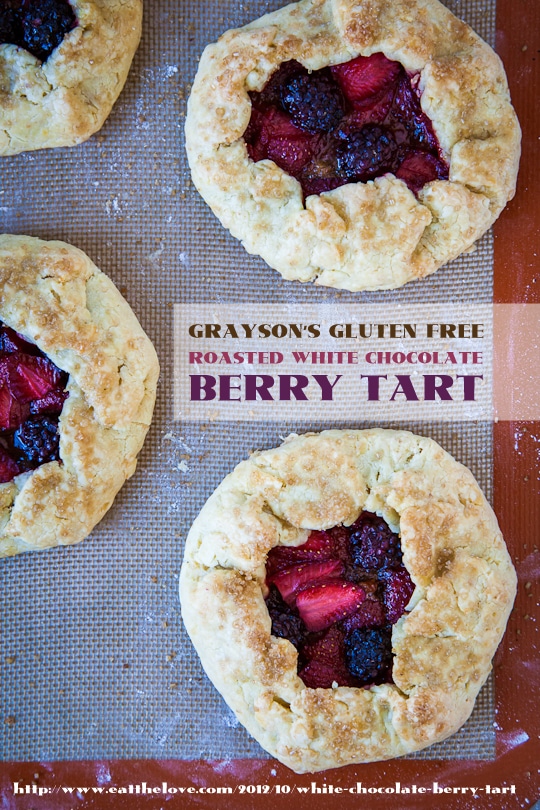 Roasted White Chocolate Berry Tart (gluten free) by Irvin Lin of Eat the Love