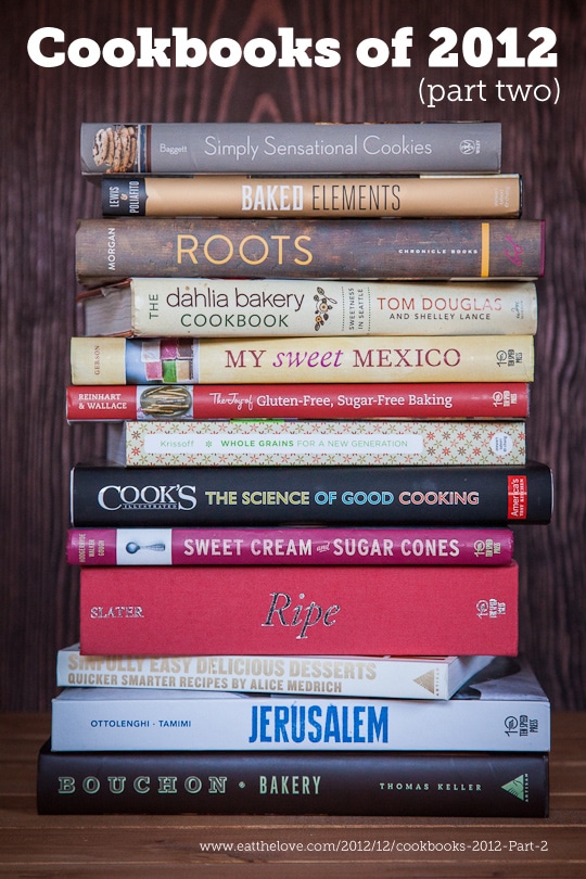 My favorite cookbooks of 2012, part two. Photo by Irvin Lin of Eat the Love. www.eatthelove.com