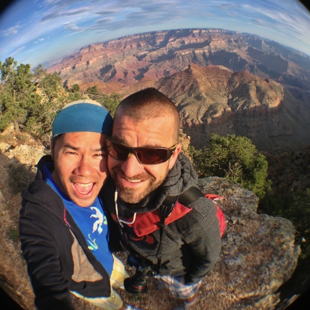 AJ and Irvin at the Grand Canyon. Photo by Irvin Lin of Eat the Love. www.eatthelove.com