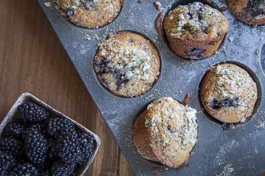 Blackberry Muffin Recipe by Irvin Lin of Eat the Love. | www.eatthelove.com | #muffin #recipe #blackberry