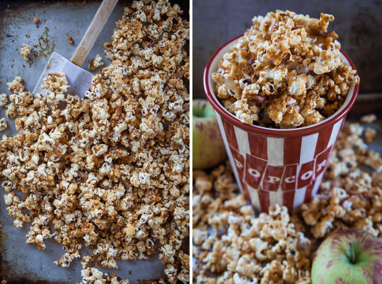 Caramel Apple Popcorn by Irvin Lin of Eat the Love | www.eatthelove.com/2013/10/caramel-apple-popcorn | #caramel #popcorn #apple