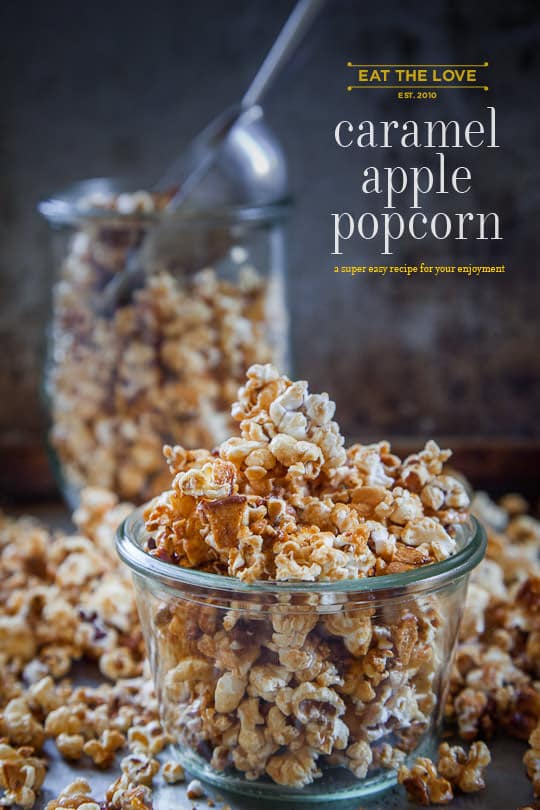 Caramel Apple Popcorn by Irvin Lin of Eat the Love | www.eatthelove.com/2013/10/caramel-apple-popcorn | #caramel #popcorn #apple