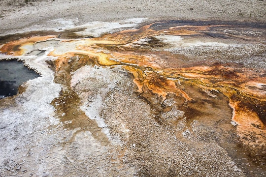 Mineral deposits at Yellowstone National Park by Irvin Lin of Eat the Love. www.eatthelove.com