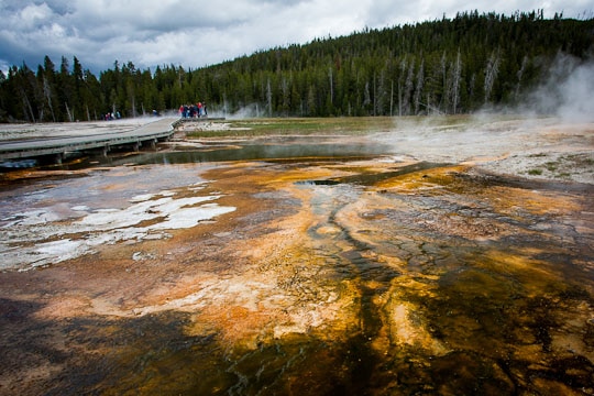 Mineral deposits at Yellowstone National Park by Irvin Lin of Eat the Love. www.eatthelove.com