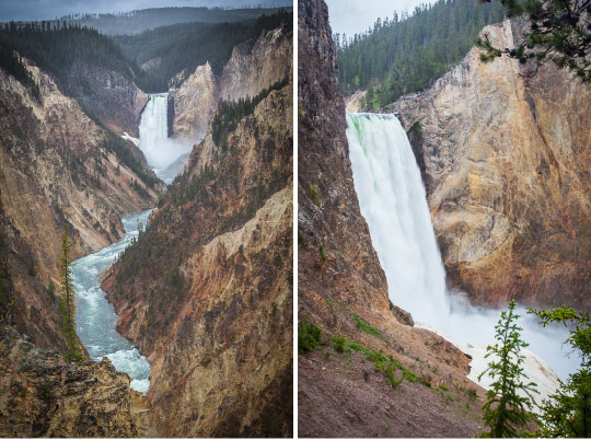 Lower Yellowstone Fall at Yellowstone National Park by Irvin Lin of Eat the Love. www.eatthelove.com