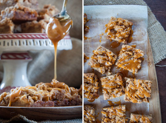 Apple Pie Bars with easy caramel sauce. Photos by Irvin Lin of Eat the Love. www.eatthelove.com