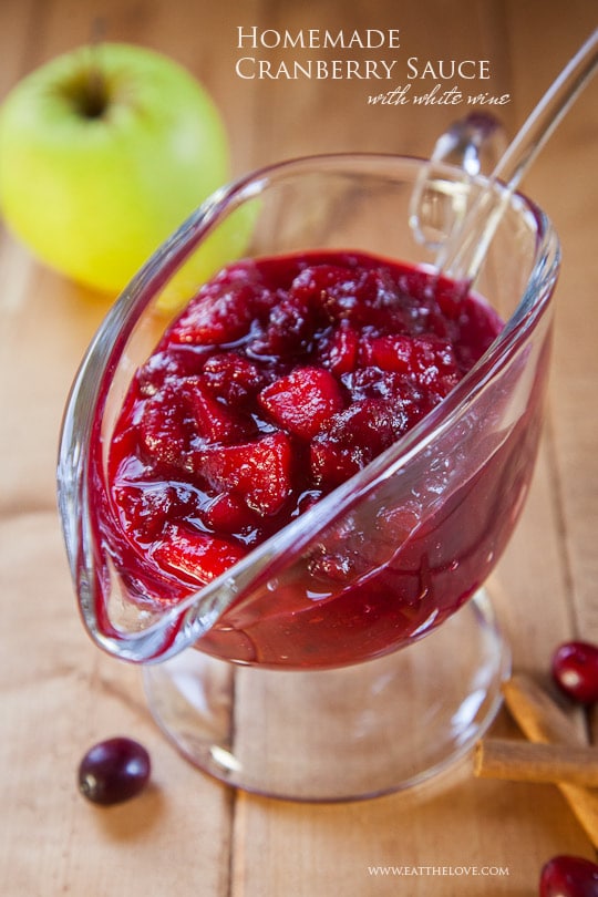 Homemade cranberry sauce. Photo and recipe by Irvin Lin of Eat the Love. www.eatthelove.com