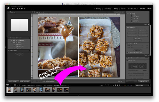 Add the second image to the second box and you have your diptych! Tutorial by Irvin Lin of Eat the Love. www.eatthelove.com