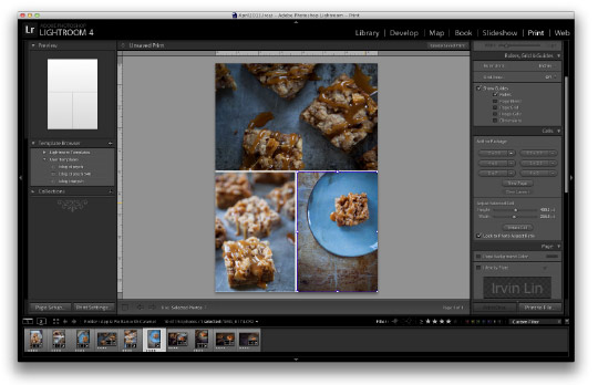 To create a triptych, the method is pretty similar, just add one more image cell to the package. Tutorial by Irvin Lin of Eat the Love. www.eatthelove.com