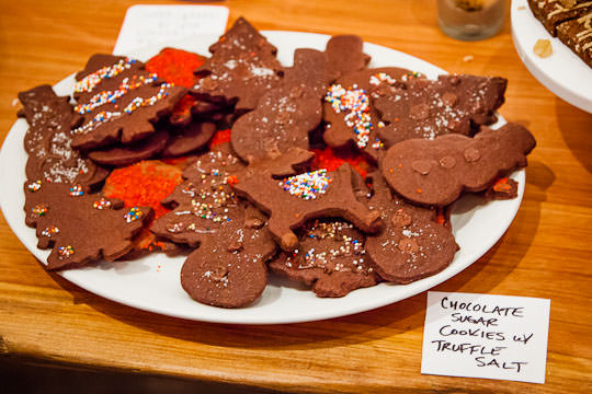 Chocolate sugar cookies with truffle salt. Photo by Irvin Lin of Eat the Love. www.eatthelove.com