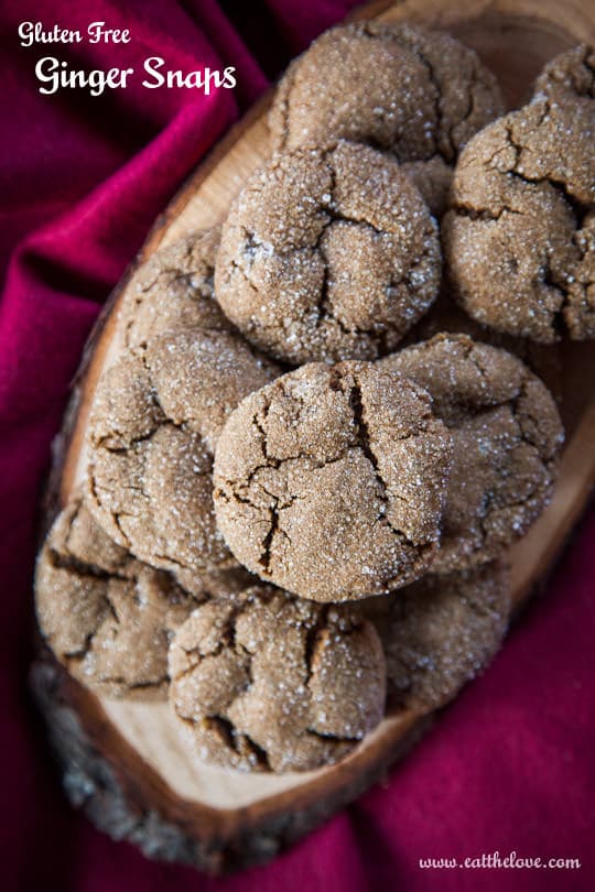 Gluten Free Ginger Snaps | Gluten Free Ginger Cookies | Eat the Love