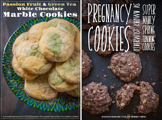 Passion Fruit Cookies and Pregnancy Cookies.