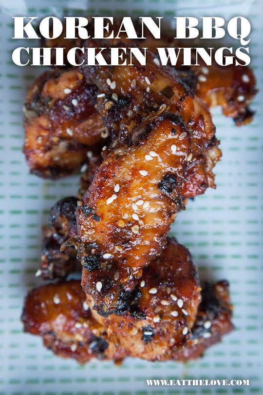 Korean BBQ Chicken Recipe for Wings. Recipe and Photo by Irvin Lin of Eat the Love. www.eatthelove.com