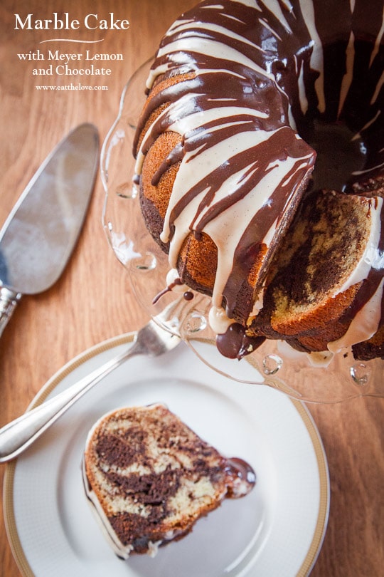 Marble Cake Recipe with Meyer Lemon and Chocolate. Photo and Recipe by Irvin Lin of Eat the Love. www.eatthelove.com