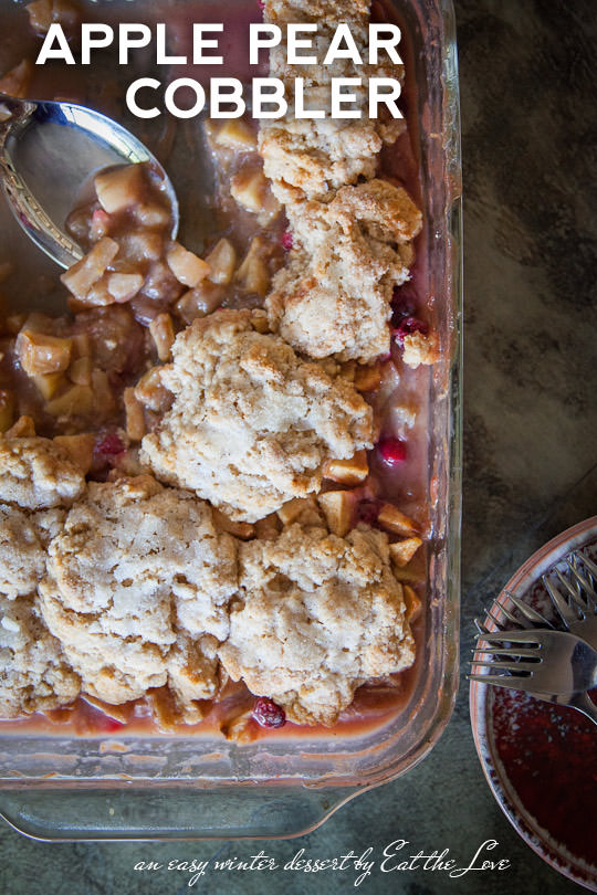 Apple Pear Cobbler Recipe by Irvin Lin of Eat the Love. www.eatthelove.com