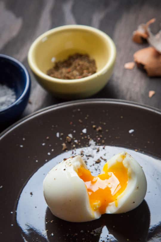 Perfect soft boiled egg. Photo and recipe by Irvin Lin of Eat the Love. www.eatthelove.com