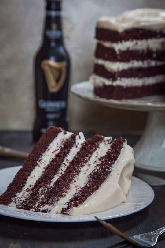 A slice of Irish Car Bomb Cake. Photo and recipe by Irvin Lin of Eat the Love. www.eatthelove.com