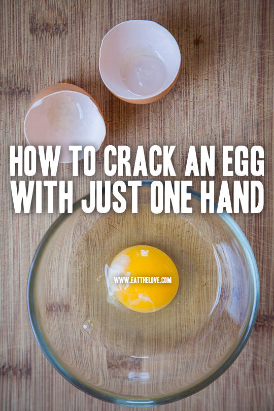 How to crack an egg with one hand. Photo and tutorial by Irvin Lin of Eat the Love. www.eatthelove.com