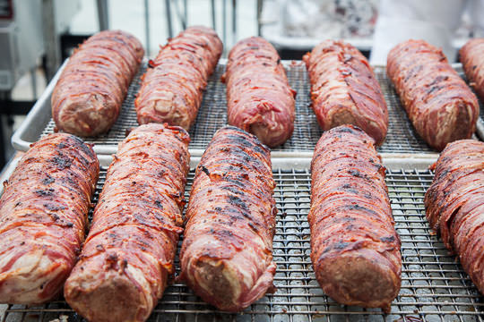 Grilled Meat at Meals On Wheels Star Chefs and Vintners Gala 2014. Photo by Irvin Lin of Eat the Love