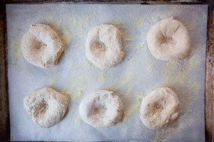 Form the bialy dough so there are depressions in the middle of each disk of dough. Photo by Irvin Lin of Eat the Love.