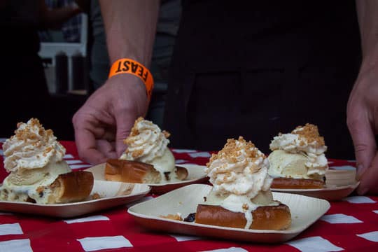 Salt and Straw's Peanut Butter and Jam Ice Cream sandwich at Feast Portland. Photo by Irvin Lin of Eat the Love.