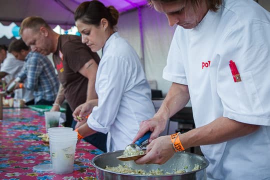 Pok Pok serving up their crab fried rice. Photo by Irvin Lin of Eat the Love.