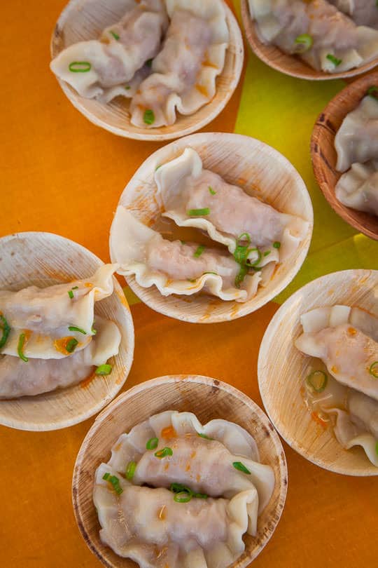 Pork and Shrimp Water Dumplings at the Feast Portland Night Market. Photo by Irvin Lin of Eat the Love. 