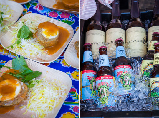 Indian Curried Scotch Egg and Beer. Photo by Irvin Lin of Eat the Love.