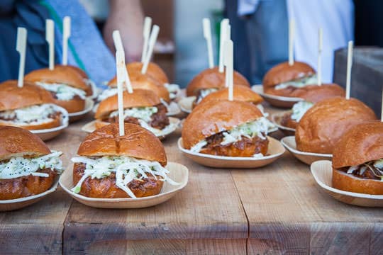 Sliders at Feast Portland Night Market. Photo by Irvin Lin of Eat the Love. 