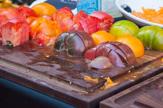 Heirloom tomatoes at Oregon Bounty at Feast Portland. Photo by Irvin Lin of Eat the Love.