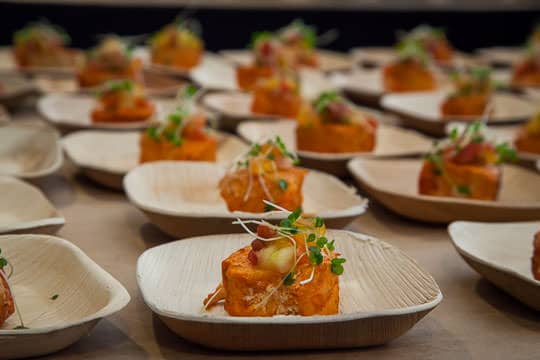 Salmon bites at Feast Portland's Oregon Bounty. Photo by Irvin Lin of Eat the Love. 