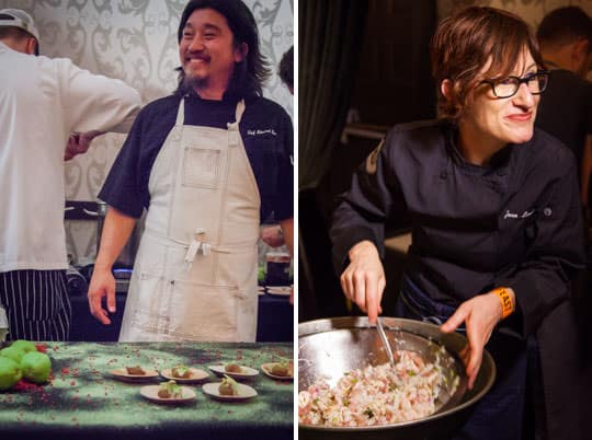 Chef Edward Lee and Chef Jenn Louis  at High Comfort at Feast Portland. Photos by Irvin Lin of Eat the Love.