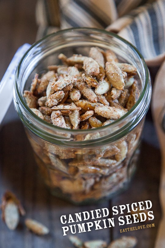 Candied Pumpkin Seeds. Recipe and photo by Irvin Lin of Eat the Love.