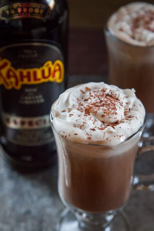 Mocha Hot Chocolate Recipe with Kahl a Especial