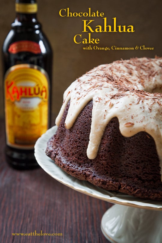 Chocolate Kahlúa Cake with Orange, Cinnamon and Cloves. Photo and recipe by Irvin Lin of Eat the Love.