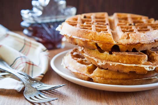 The Best Belgian Waffles Recipe. Photo and Recipe by Irvin Lin of Eat the Love.